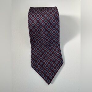 Brooks Brothers Maroon and Navy Diamond Tie